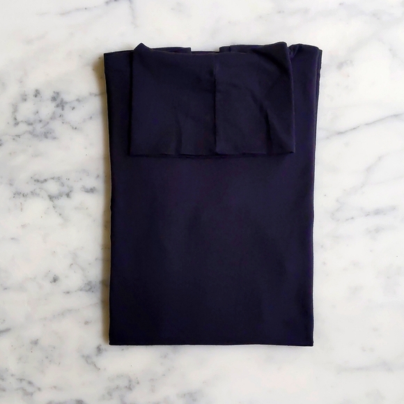 NWOT. H&M Cotton Modal Spandex Black Long Sleeve Turtleneck Long Top. - Picture 1 of 3